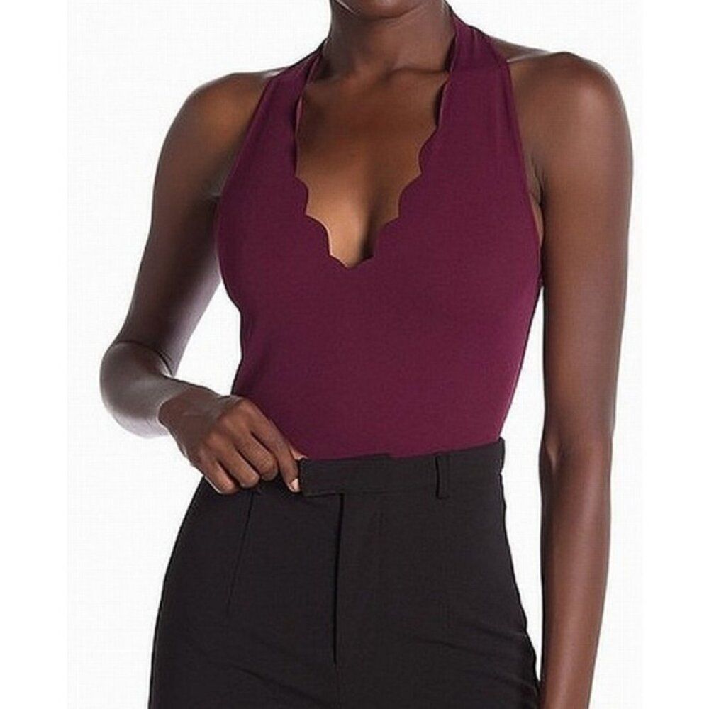 NWT Love By Design bodysuit in maroon | Size XS